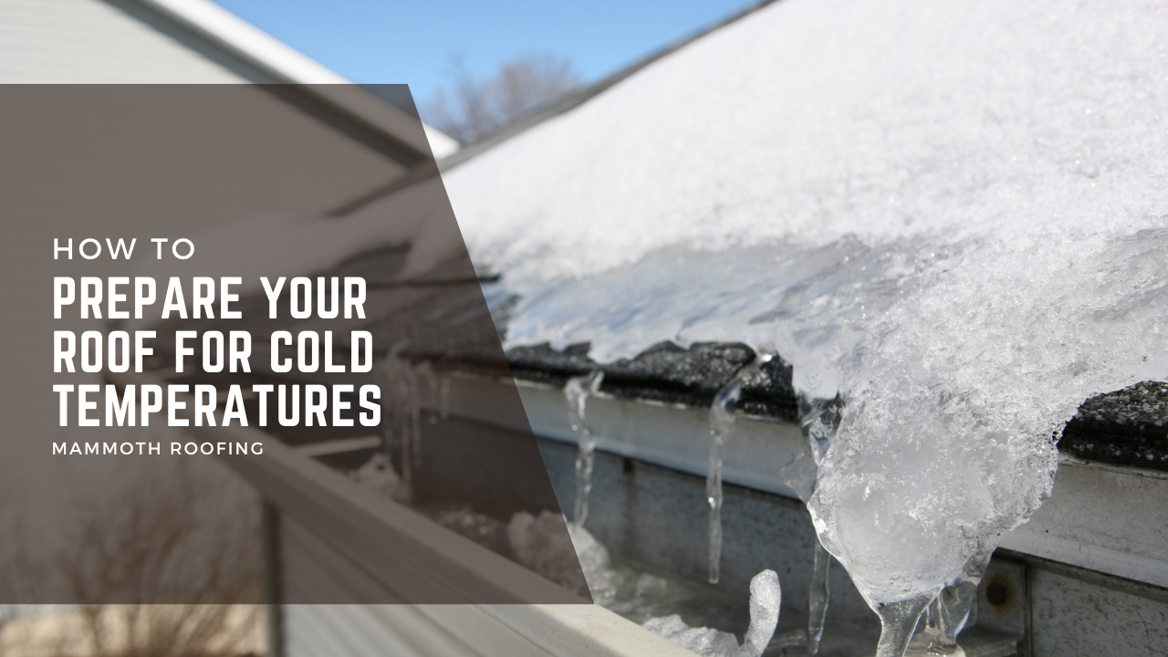 How to prepare your roof for cold temperatures - Ice buildup on a roof